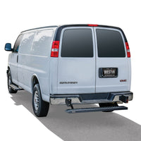 Westin Ford Transit Van 150/250/350 (Single 54in. Pass Door) Grate Steps Running Boards - Tex. Blk - Mammoth Racing -