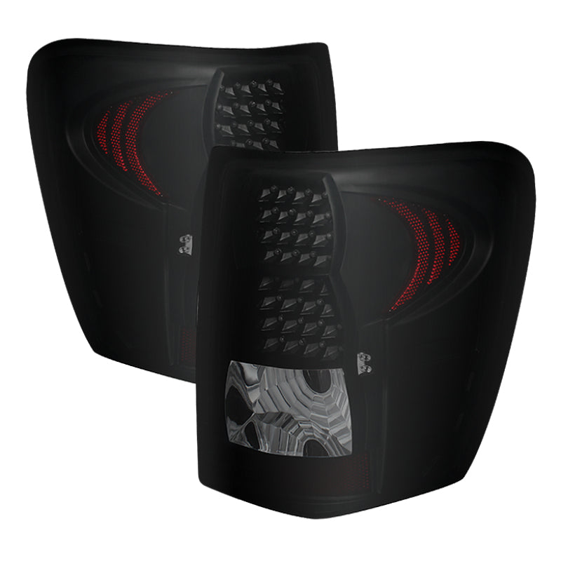 Xtune Jeep Grand Cherokee 99-04 LED Tail Lights Black Smoked ALT-JH-JGC99-LED-BKSM - Mammoth Racing -
