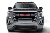 AVS 19-22 GMC Sierra 1500 Aeroskin Low Profile Hood Shield w/ Lights - Black - Mammoth Racing -