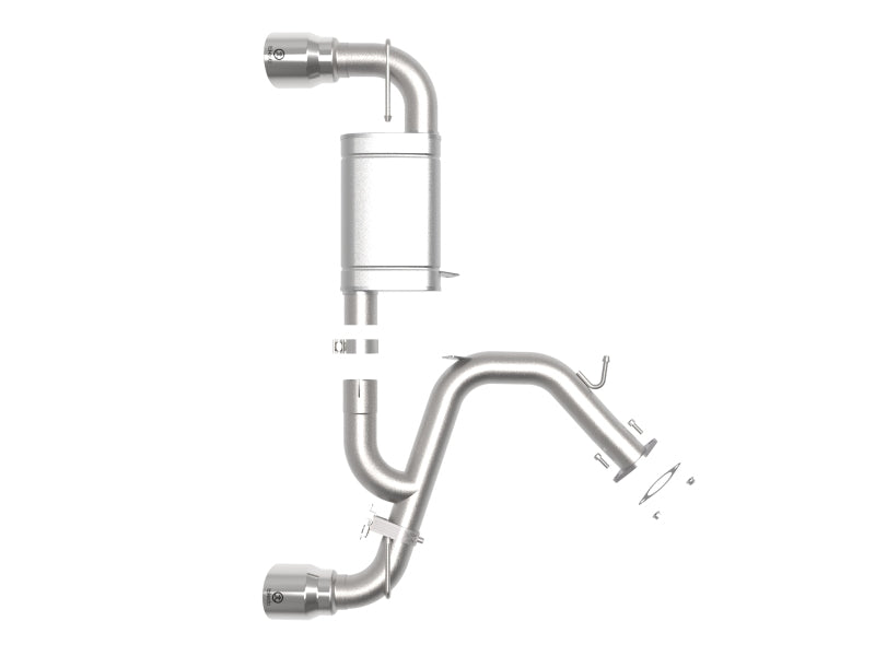 aFe Hyundai Veloster N 21-22 L4-2.0L (t) Takeda Axle-Back Exhaust System- Polished Tips - Mammoth Racing -