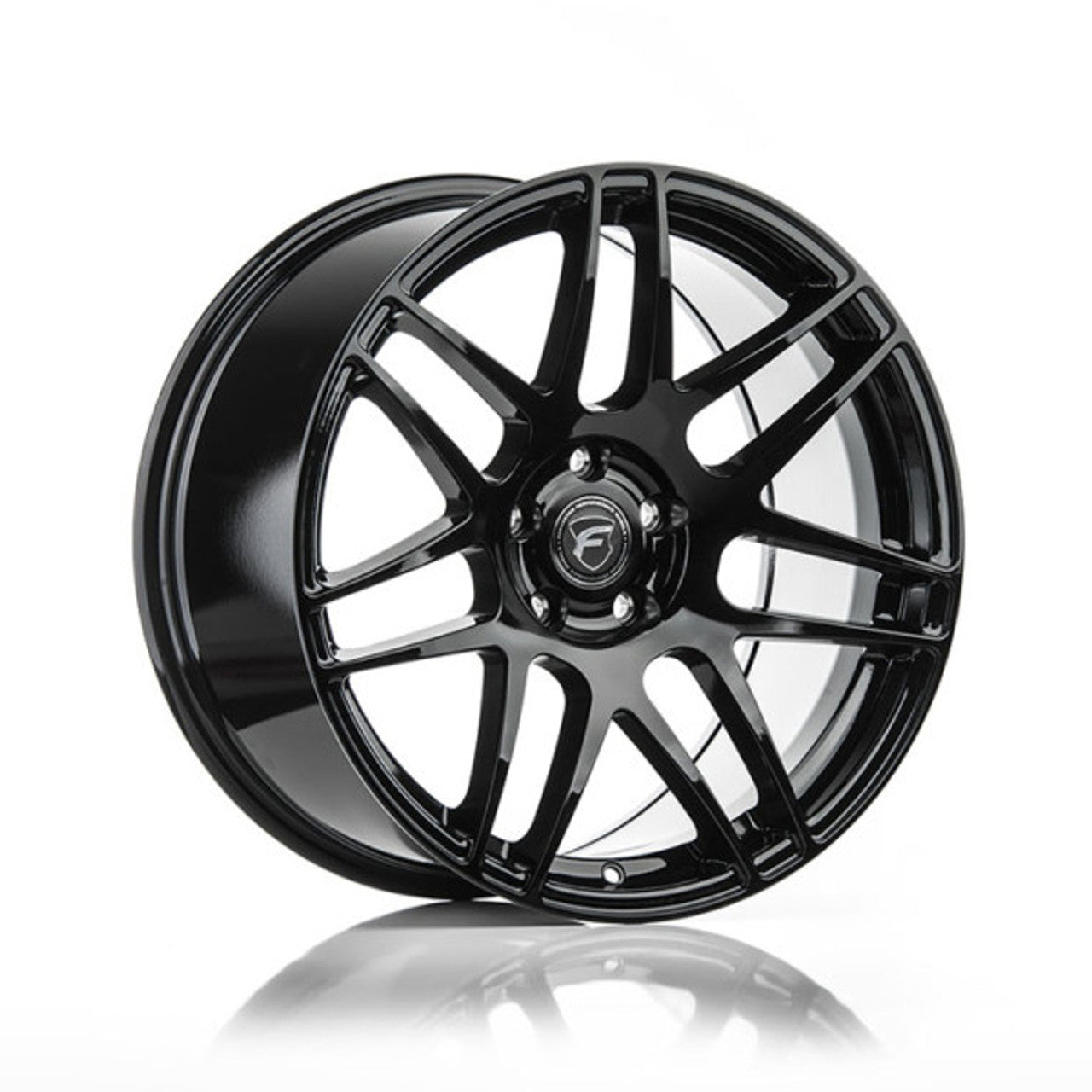 Forgestar F14 18x9.5 / 5x114.3 BP / Et15 / 5.6in BS Gloss Black Wheel - Mammoth Racing -