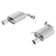 Ford Racing 2018 Mustang 2.3L Ecoboost Extreme Muffler Kit - Chrome Tips - Mammoth Racing -