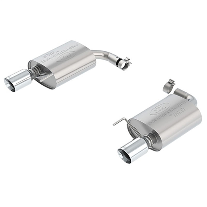 Ford Racing 2018 Mustang 2.3L Ecoboost Sport Muffler Kit - Chrome Tips - Mammoth Racing -