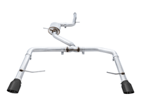 AWE Tuning 18-21 Volkswagen Jetta GLI Mk7 Track Exhaust - Diamond Black Tips (Fits High-Flow DP) - My Store