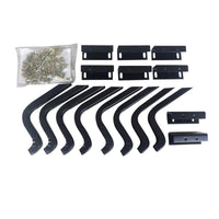 Westin 2002-2005 Ford/Mercury Explorer/Mountaineer 4dr (Excl Sport) Running Board Mount Kit - Black - Mammoth Racing -