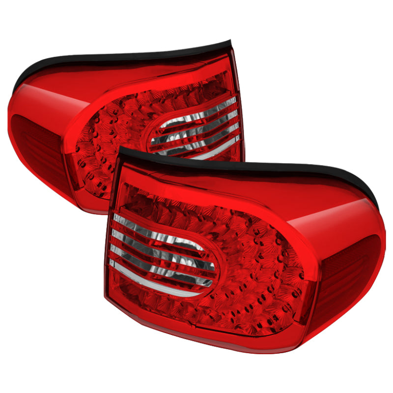Xtune Toyota Fj Cruiser 07-14 LED Tail Lights Red/Clear ALT-CL-TFJ07-LED-RC - Mammoth Racing -
