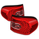 Xtune Toyota Fj Cruiser 07-14 LED Tail Lights Red/Clear ALT-CL-TFJ07-LED-RC - Mammoth Racing -