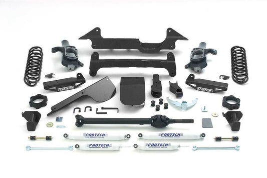 Fabtech 03-08 Hummer H2 Suv/Sut 4WD w/Rr Coil Springs 6in Perf Sys w/Perf Shks - My Store