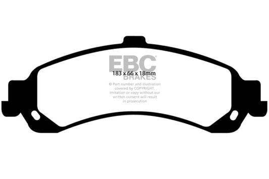 EBC 02 Cadillac Escalade 5.3 (PBR rear caliper) Extra Duty Rear Brake Pads - My Store