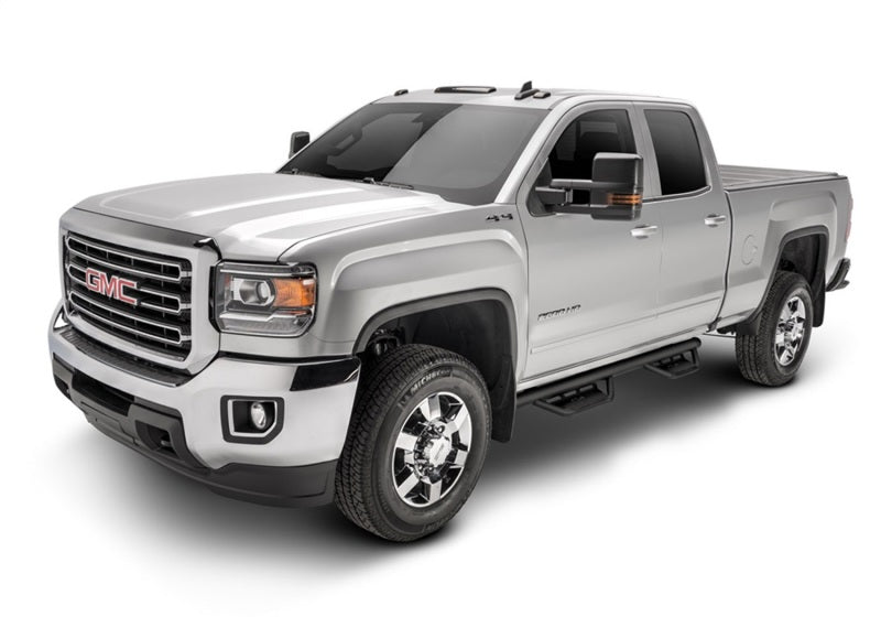 N-Fab Podium LG 2019 Chevy/GMC 1500 Crew Cab - Cab Length - Tex. Black - 3in - Mammoth Racing -