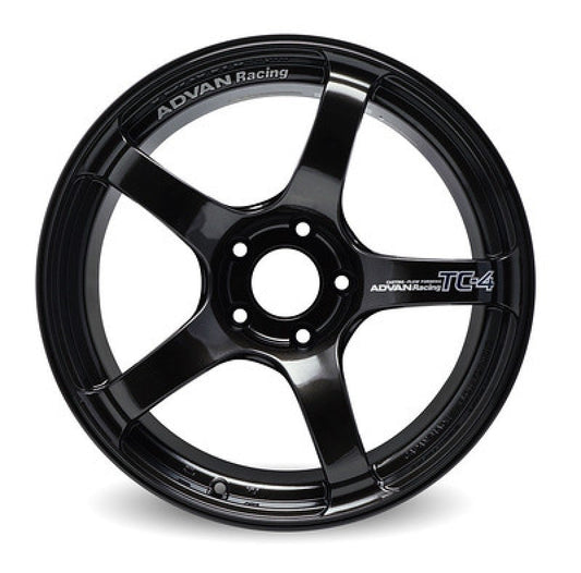 Advan TC4 15x8.0 +28 4-100 Black Gunmetallic Wheel (No Ring) - My Store
