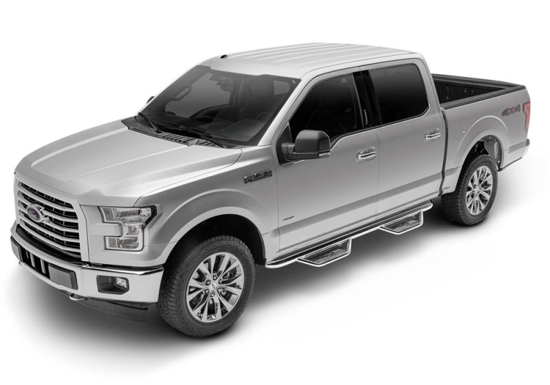 N-Fab Podium SS 07-13 Chevy-GMC 2500/3500 07-10 1500 Ext. Cab - Polished Stainless - 3in - Mammoth Racing -