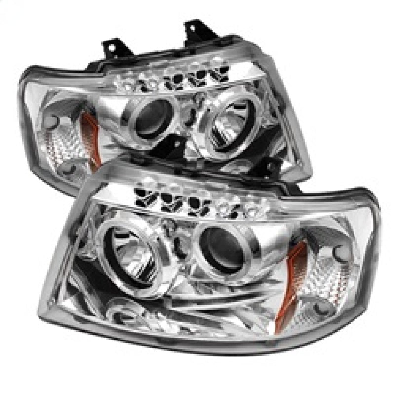 Spyder Ford Expedition 03-06 Projector Headlights LED Halo LED Chrm Low 9006 PRO-YD-FE03-HL-C - Mammoth Racing -