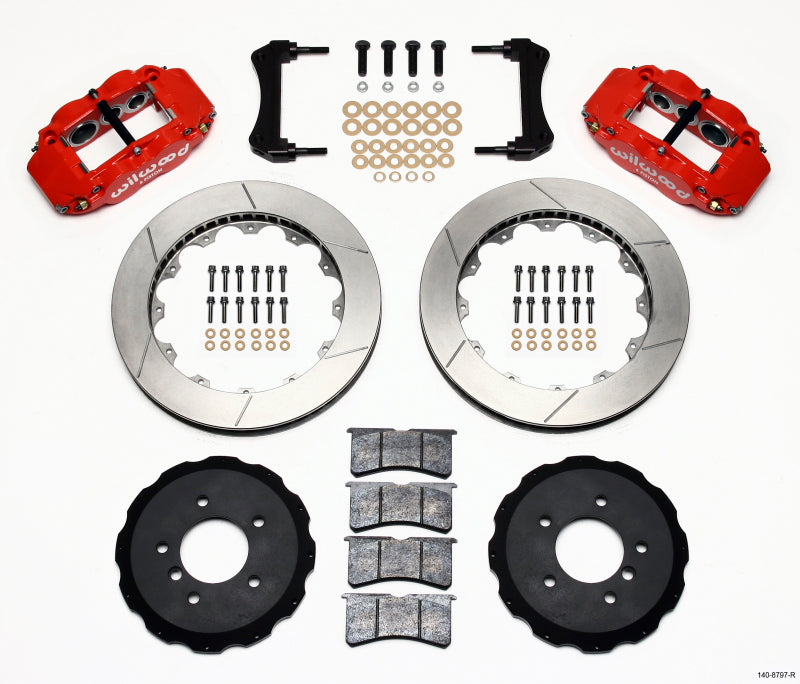 Wilwood Narrow Superlite 6R Front Hat Kit 13.06in Red E36 BMW M3 - My Store