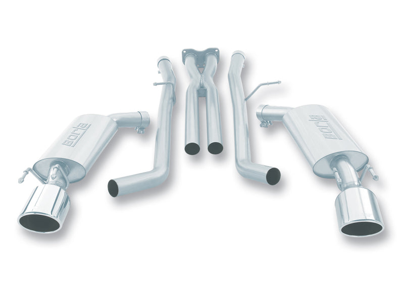 Borla 05-06 Pontiac GTO Coupe 2dr 6.0L 8cyl AT/MT 4spd/6spd RWD SS Catback Exhaust w/ inXin Pipe - My Store
