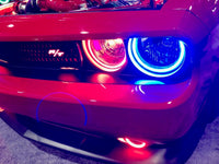 Oracle 08-14 Dodge Challenger Dynamic Surface Mount Headlight Halo Kit - ColorSHIFT - Dynamic - Mammoth Racing -