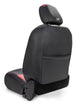 PRP 2018+ Jeep Wrangler Jl/2 Door/ Non-Rubicon Front Seat Covers (Pair) - Black w/ Red Stitching - Mammoth Racing -