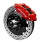Wilwood Forged Narrow Superlite 6R Front Big Brake Kit 13.06in Drilled Rotors 88-98 C1500 - Red - My Store