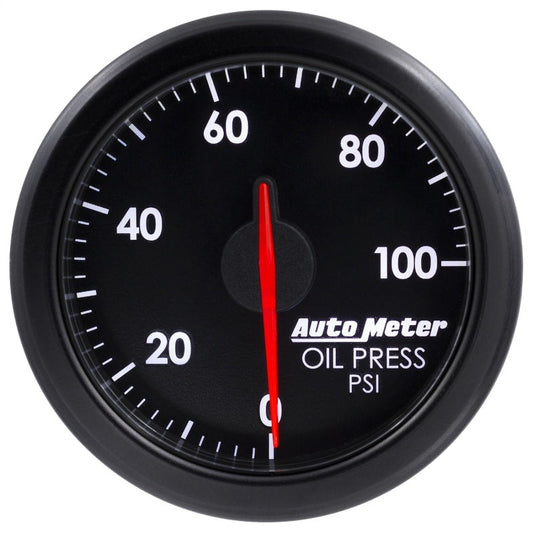 Autometer Airdrive 2-1/6in Oil Pressure Gauge 0-100 PSI - Black - My Store