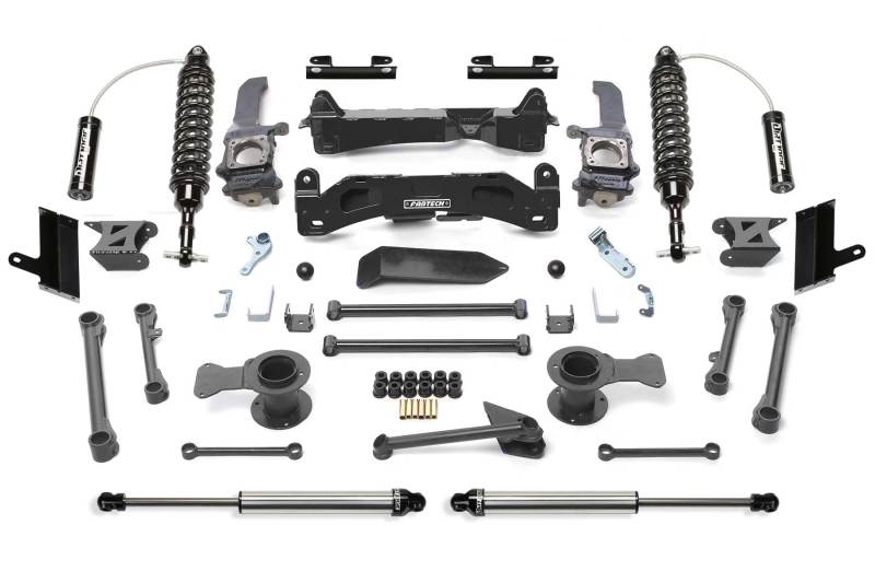 Fabtech 10-15 Toyota 4Runner 4WD 6in Perf Sys w/Dl 2.5 C/O Resi & 2.25 - Mammoth Racing -