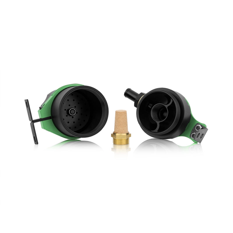 Mishimoto Universal Baffled Oil Catch Can - Green - Mammoth Racing -