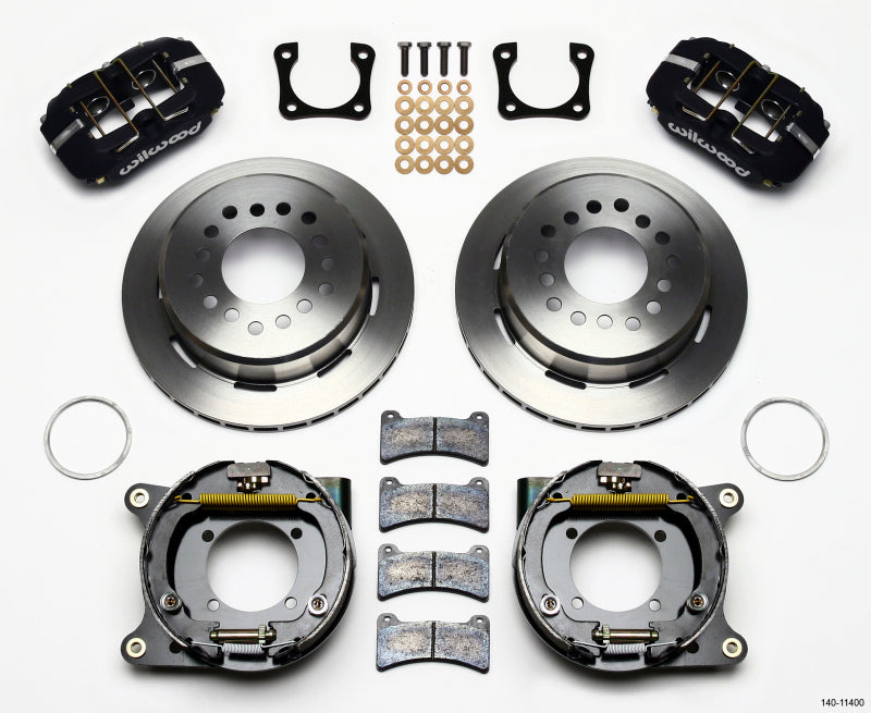 Wilwood Dynapro Low-Profile 11.00in P-Brake Kit Chevy 12 Bolt Spcl 2.81in Off Stag Mount - Mammoth Racing -