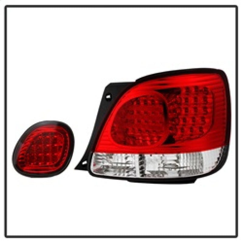 Spyder Lexus GS 300/400 98-05 LED Tail Lights Red Clear ALT-YD-LGS98-LED-RC - Mammoth Racing -