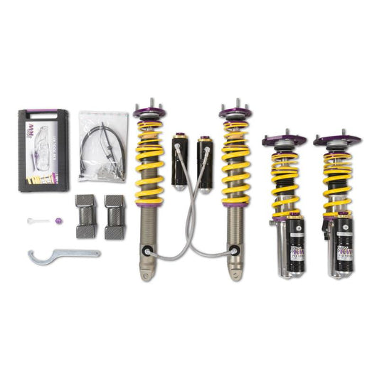 KW Porsche Turbo Turbo S Coupe Convertible w/ PDCC Clubsport Coilover Kit 3-Way - Mammoth Racing -