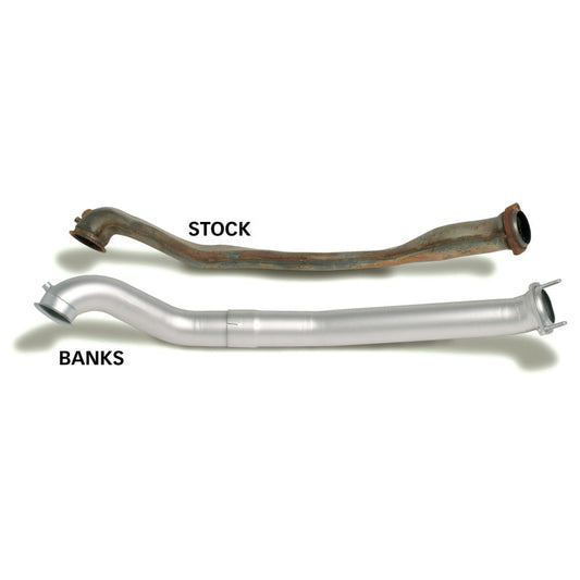Banks Power 94-97 Ford 7.3L CCLB Monster Exhaust System - SS Single Exhaust w/ Chrome Tip - Mammoth Racing -