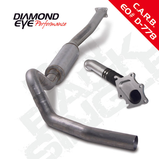 Diamond Eye KIT 4in CB SGL SS CHEVY/GMC 6.6L 2500/3500 01-05 - Mammoth Racing -