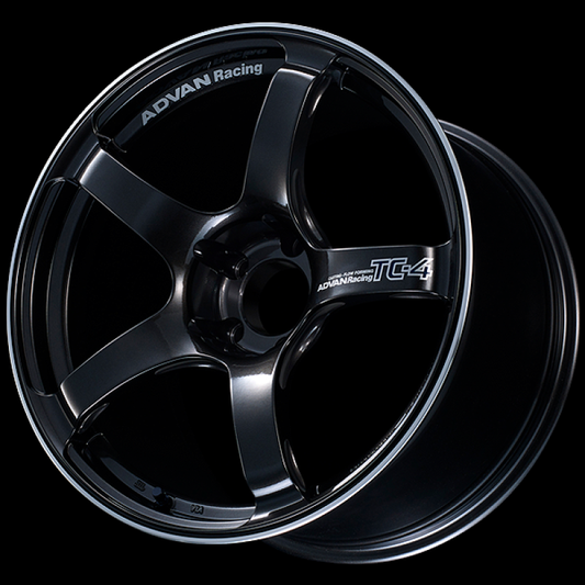 Advan TC4 18x7.5 +50 5-100 Racing Black Gunmetallic & Ring Wheel - My Store