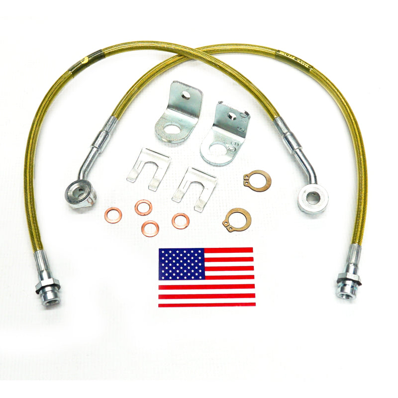 Superlift 97-05 Jeep Wrangler TJ w/ 4-6in Lift Kit (Pair) Bullet Proof Brake Hoses - Mammoth Racing -
