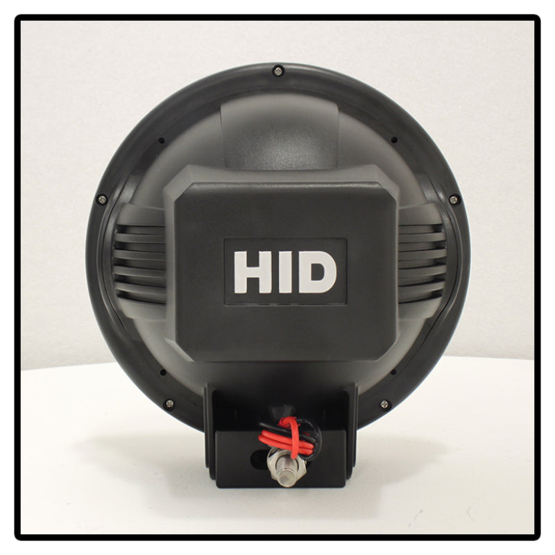 Spyder 7 Inch HID 4x4 fog lights Black/Red Housing w/wiring W/Switch- Chrome FL-CH-JK7004BR-C - Mammoth Racing -