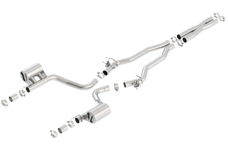 Borla 2015 Dodge Challenger Hellcat 6.2L V8 ATAK Catback Exhaust No Tips Factory Valance - My Store