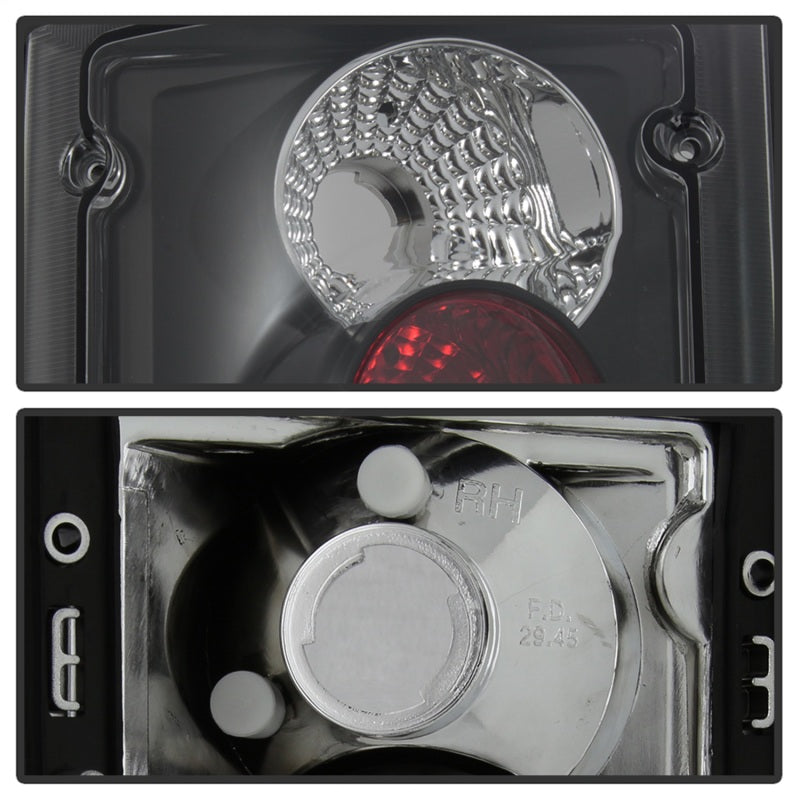 Spyder Ford Excursion 00-06/Econoline 150/250/350/450/550 95-06 Euro Tail Lights Blk ALT-YD-FEC00-BK - Mammoth Racing -