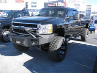 N-Fab Nerf Step 07-10 Chevy-GMC 2500/3500 Crew Cab 6.5ft Bed - Gloss Black - Bed Access - 3in - Mammoth Racing -