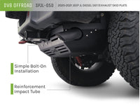 DV8 Offroad 20-22 Jeep Wrangler JL (3.0L Diesel) Rear Diff Skid Plate for Dana 44 - Mammoth Racing -