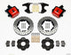 Wilwood Combination Parking Brake Rear Kit 11.00in Drilled Red Civic / Integra Drum 2.46 Hub Offset - Mammoth Racing -