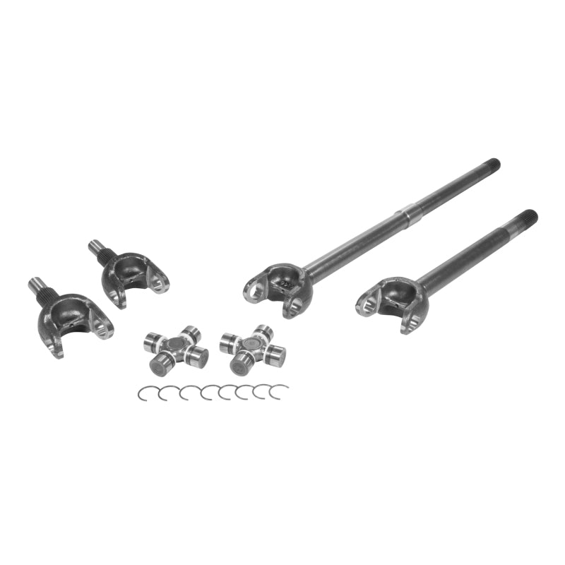 Yukon Gear 18-19 Jeep Wrangler Front 4340 Chromoly Axle Kit Dana 44 32 Spline w/1350 (7166) Joints - Mammoth Racing -