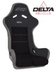 PRP Delta Composite Seat- Black/Grey (prp Silver Outline/Delta Silver- Silver Stitching) - Mammoth Racing -