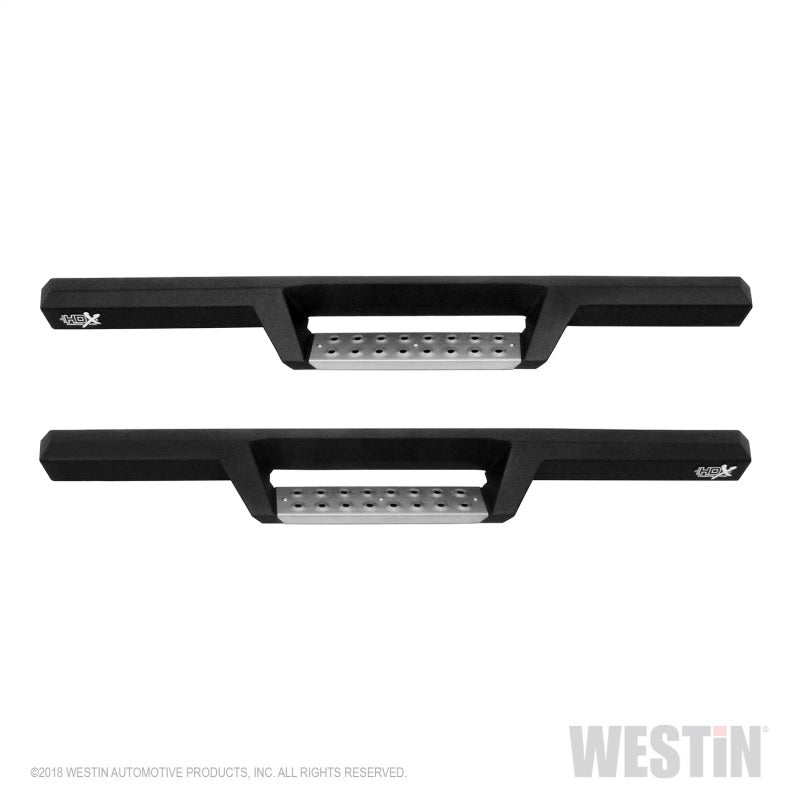 Westin 07-18 Jeep Wrangler JK 2dr. HDX Stainless Drop Nerf Step Bars - Tex. Blk - Mammoth Racing -