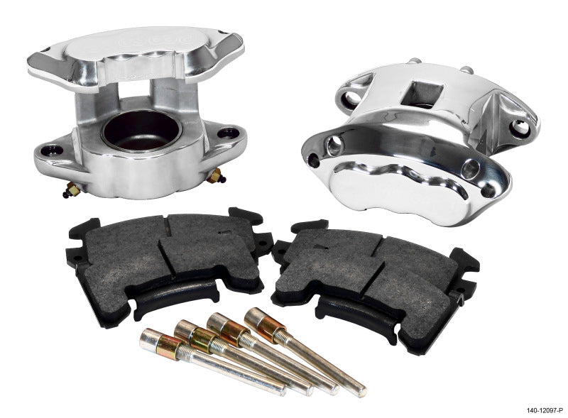 Wilwood D154 Front Caliper Kit -Polished 2.50in Piston 1.04in Rotor - Mammoth Racing -
