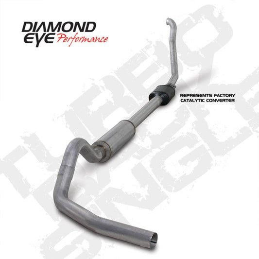 Diamond Eye KIT 4in TB SGL AL: 94-97 FORD 7.3L F250/F350 PWRSTROKE NFS W/ CARB EQUIV STDS - Mammoth Racing -