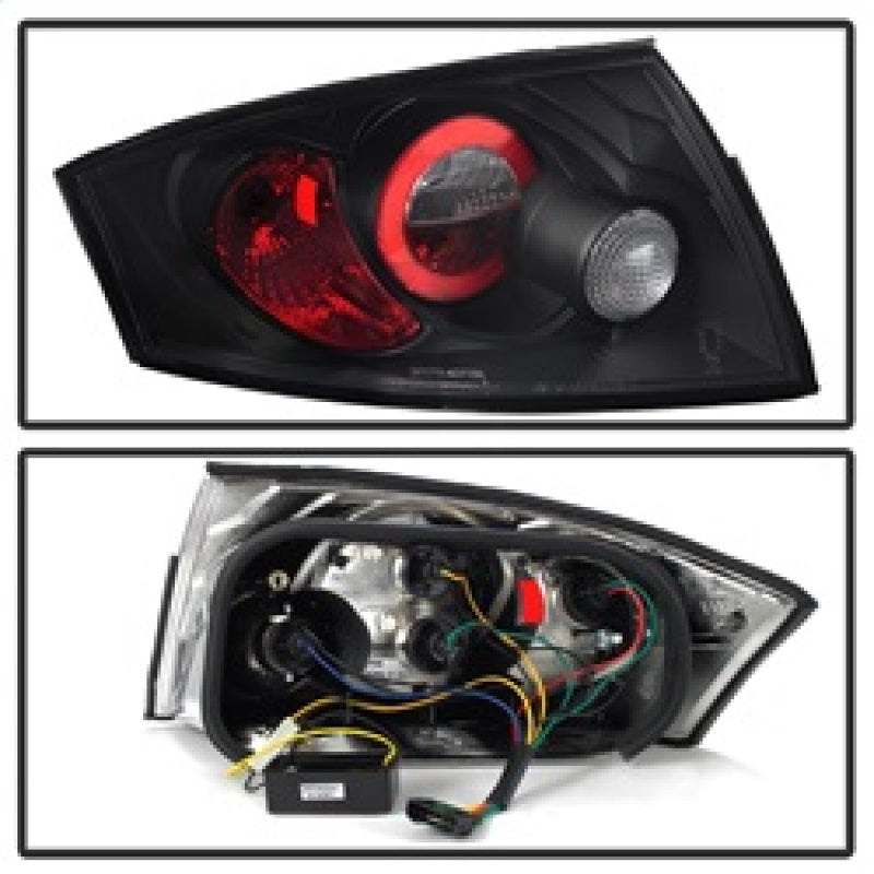Spyder Audi TT 00-06 Euro Style Tail Lights Black ALT-YD-ATT99-BK - Mammoth Racing -