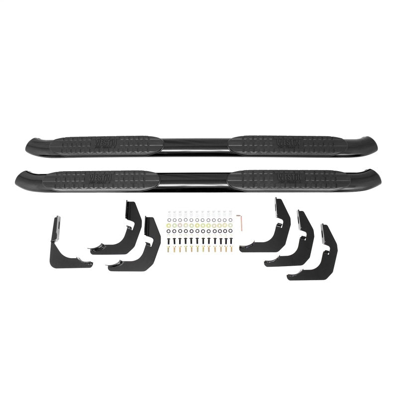 Westin 1999-2016 Ford F-250/350/450/550 Super Cab PRO TRAXX 4 Oval Nerf Step Bars - Black - Mammoth Racing -