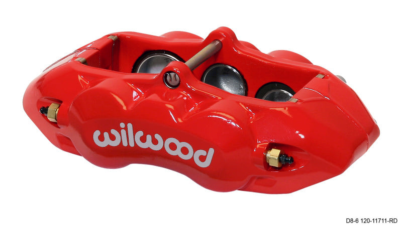 Wilwood Caliper-D8-6 R/H Front Red 1.88/1.38/1.25in Pistons 1.25in Disc - Mammoth Racing -