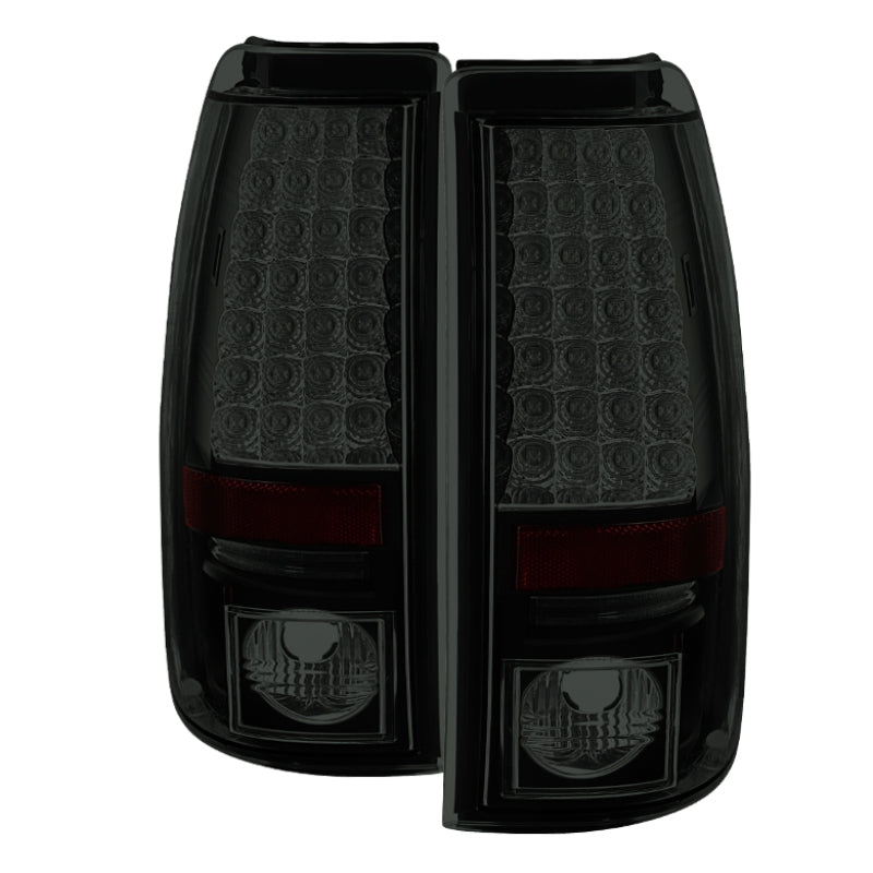Spyder Chevy Silverado 1500 03-06 (Not Fit Stepside)LED Tail Lights Blk Smke ALT-YD-CS03-LED-BSM - Mammoth Racing -