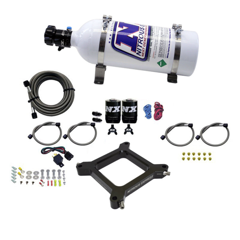 Nitrous Express 4150 Assassin Plate Pro Power Nitrous Kit (100-500HP) w/5lb Bottle - My Store