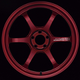Advan R6 18x8.0 +45 5-100 Racing Candy Red Wheel - My Store