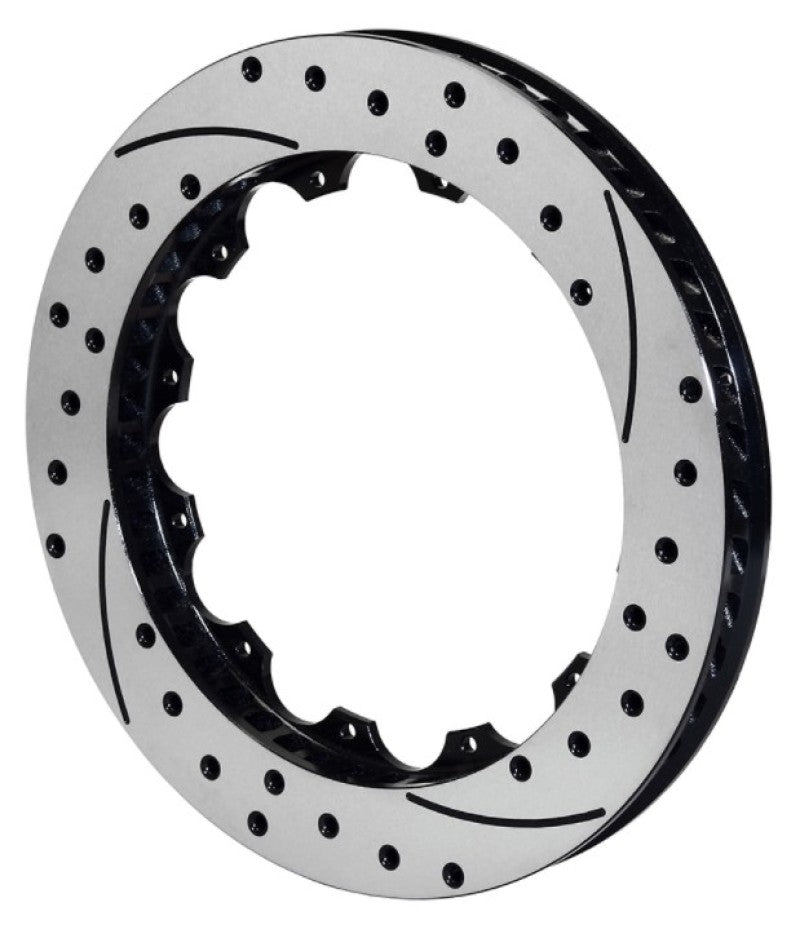 Wilwood Rotor-SV-SRP 72 Iron-LH-Drill-BLK 14.25 x 1.25 - 12 on 9.19in - My Store